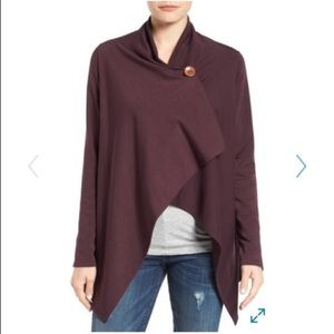 Bobeau French Terry Slub Cardigan